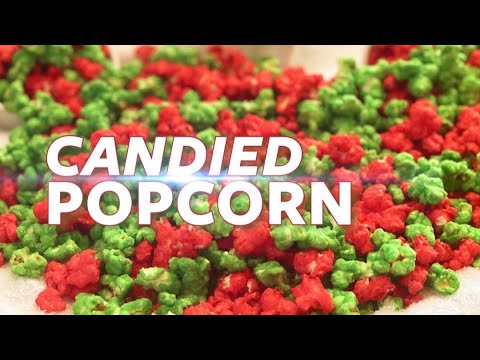 HOLIDAY CANDIED POPCORN | CHRISTMAS RECIPE