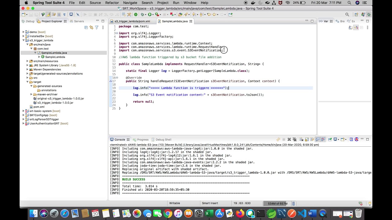 How to Create an S3 Triggered Lambda Function in Java | A Complete Tutorial | Serverless