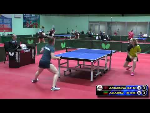 1.BLAZHKO - KRASIKOVA RUSSIAN Team Championship #tabletennis #настольныйтеннис