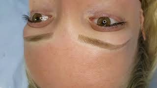 Blonde Eyebrows Realism Microblading by El Truchan @ Perfect Definition