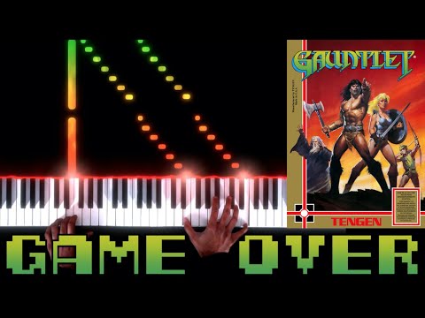 Gauntlet (NES) - Game Over - Piano|Synthesia