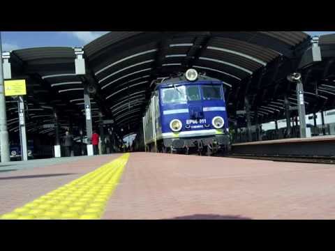 Odjazd EP08-011 z TLK 41106 "SKARBEK"+Awaryjne hamowanie Katowice