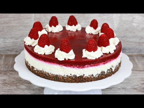 Raspberry Quark Cake - Poppy Seed Cake with Quark and Raspberry Fruit Glaze