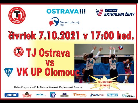 TJ Ostrava - VK UP Olomouc  Extraliga ženy, 3kolo, 7.10.2021  17:00 hod