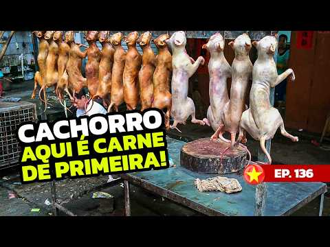 NESSA CIDADE DO VIETNÃ ELES COMEM CARNE DE CACHORRO