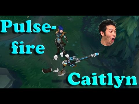 NEW PULSEFIRE CAITLYN SKIN IS 10/10, Full Game Commentary!