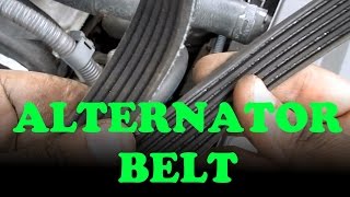 Alternator / Power Steering Belt Replacement: Toyota Lexus V6