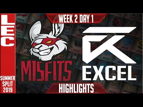 MSF vs XL Highlights | LEC Summer 2019 Week 2 Day 1 | Misfits Gaming vs Excel