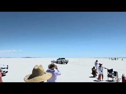 Speed Demon Streamliner piloted by Chris Raschke at Bonneville Salt Flats. Copyright 2025 