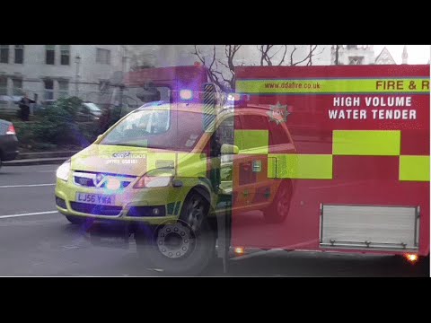 DDA Fire High Volume Water Tanker & London Ambulance response car