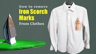 How to remove iron scorch marks from clothes  Easy