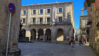 Walking in Santiago de Compostela on 09/02/2023