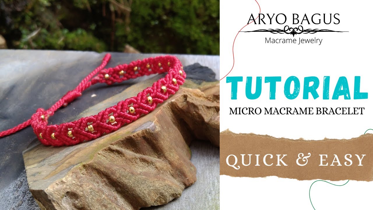 macrame bracelet tutorial | dwimacrame 005 #macramebracelet #tutorialmacrame
