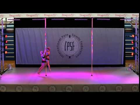 Simone Fluhr & Irina Mauch - Doubles Prelim - World Pole Sports Championships 2015