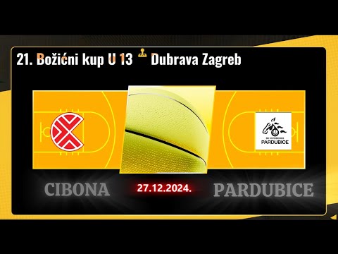 XXI.  BOŽIĆNI KUP U13 KK -  CIBONA VS VIVIDBOOKS PARDUBICE
