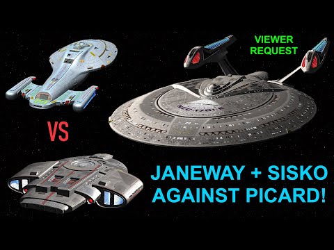 USS Defiant & USS Voyager VS USS Enterprise E - Both Ways - Star Trek Starship Battles