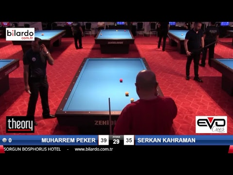 MUHARREM PEKER & SERKAN KAHRAMAN Bilardo Maçı - 2018 ERKEKLER 2.ETAP-5.Tur