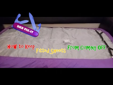 How to Keep Fitted Sheets from Coming Off Your Mattress | Bed Sheet Suspenders Tutorial
