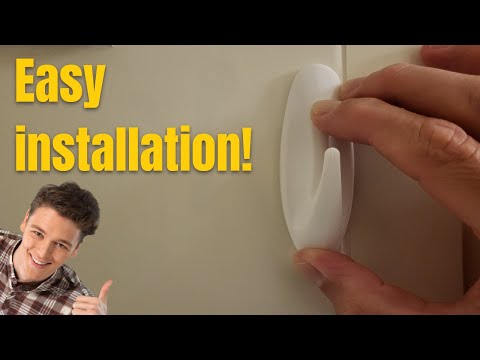 DIY How to install 3M command hooks (super easy!) #3M #commandhooks #commandstrips