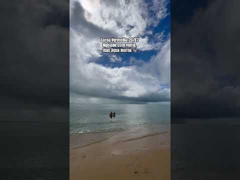 Clima intercalando entre SOL e CHUVA - Praia de coroa vermelha, Santa Cruz Cabrália BA