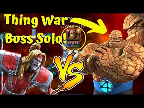 5/65 Thing War Boss Solo! Omega Red Degen God! - Marvel Contest of Champions