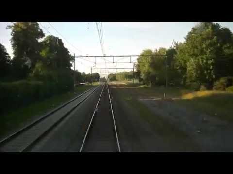[cabinerit] A train driver's view: Sittard - Eindhoven, VIRM, 23-Jun-2014.