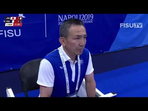 03  Judo 2019 57 kg G/M , JPN + FRA , Universiada Napoli