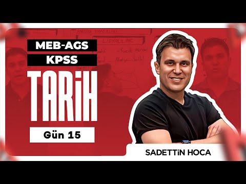 KPSS / MEB-AGS TARİH (15. GÜN) Osmanlı Kültür ve Uygarlığı-III Sadettin Akyayla