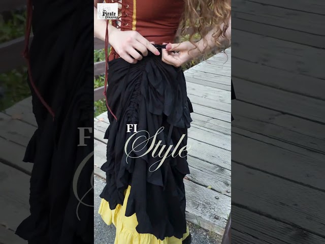 Vídeo relacionado con Elegante traje de cosplay: traje de dos piezas, falda con ribete de encaje (verde, S)