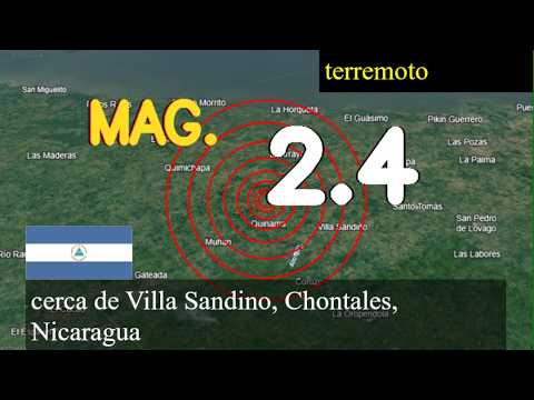 😱🚨  Terremoto cerca de Villa Sandino, Chontales, Nicaragua actualizaciones en vivo hoy: Terremoto de