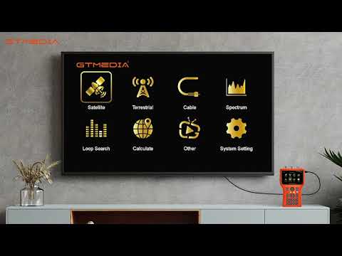 V8finder-pro how to view the satellite spectrum