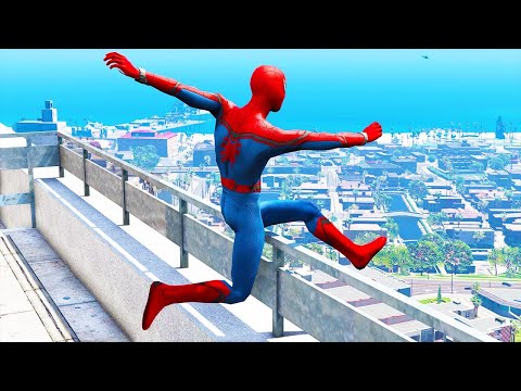 Hulk Falling off Highest Points in GTA 5 (Hulk Smash Ragdolls & Jump Fails)
