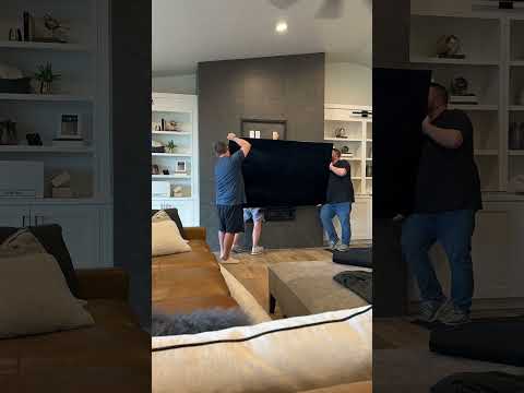 How to install a TV on tile #TV #tools #shorts