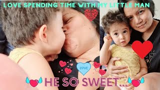 MY BABY BOY KISS MEH HOORAY /HE SO SWEET