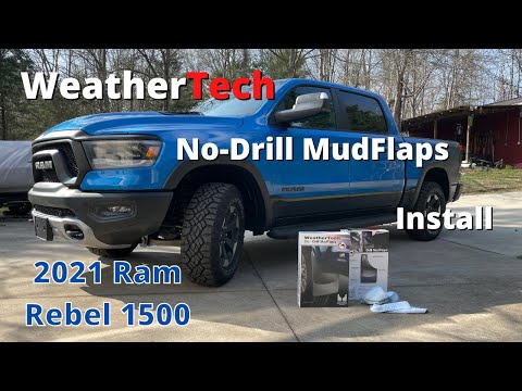 2021 Ram Rebel - WeatherTech No-Drill Mud Flaps Install