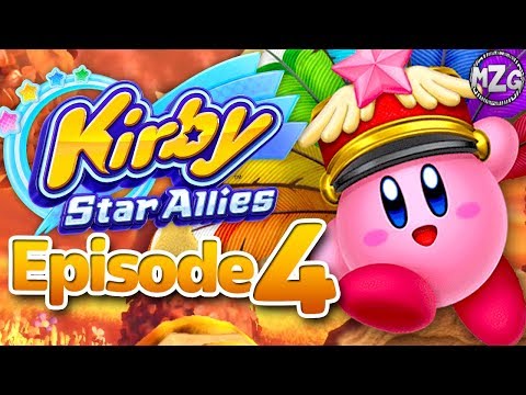 Kirby Star Allies Gameplay Walkthrough - Episode 4 - World 4 Starlight Heroes! (Nintendo Switch)
