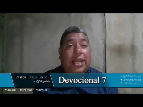 Devocional 7 - Salmos 25:12-13 - Pastor: Pablo Tello