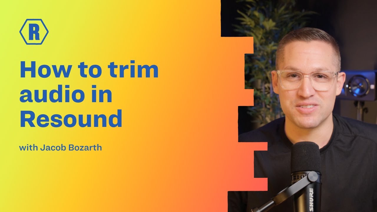 How to trim audio manually in Resound