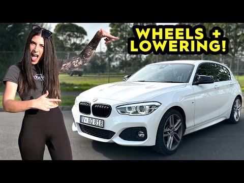 F20 125i 18x8.5 Wheels & Lowering Spring INSTALL DIY