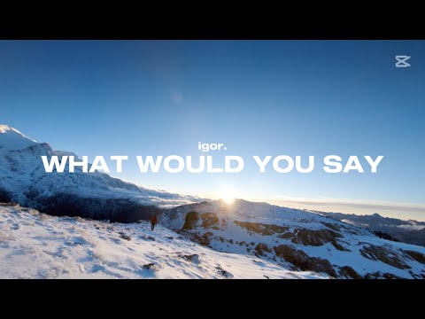 igor - What Would You Say (Official Music Video)