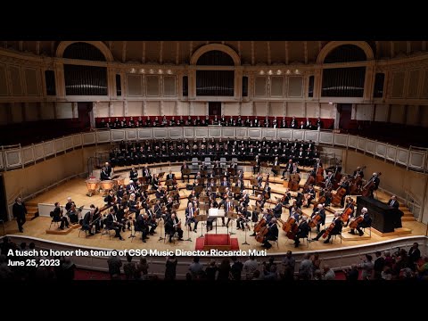 A tusch to honor the tenure of CSO Music Director Riccardo Muti