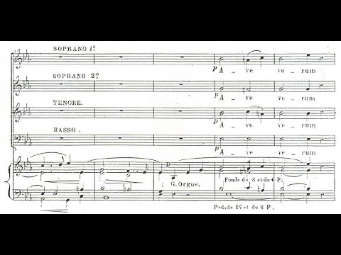 Alexandre Guilmant - Ave verum corpus, Op.1. {w/ score.}