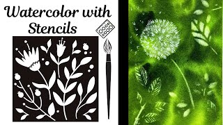 Elevate Your Watercolor Dandelion Painting With Stencils 🤩