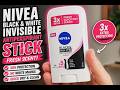 NIVEA BLACK AND WHITE INVISIBLE ANTIPERSPIRANT STICK IN FRESH SCENT