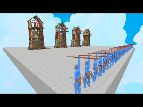 Secret Tower vs Every Unit Balancing Map | Totally Accurate Battle Simulator TABS