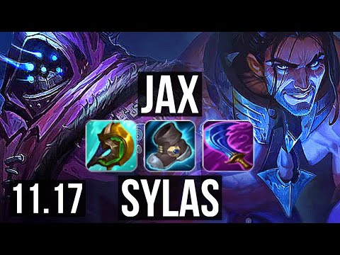 JAX vs SYLAS (TOP) | Rank 5 Jax, 8 solo kills, 300+ games | TR Grandmaster | v11.17
