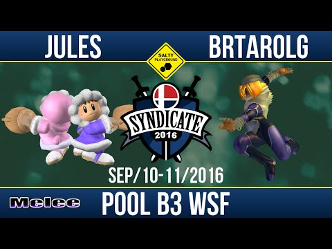 SYN2016 - Jules (Ice Climbers) Vs. BrTarolg (Sheik) - SSBM Pool B3 WSF