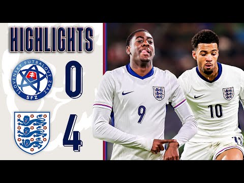 Mubama Double & Nwaneri Beauty! | Slovakia U21 0-4 England U21 | UEFA EURO Qualifiers | Highlights