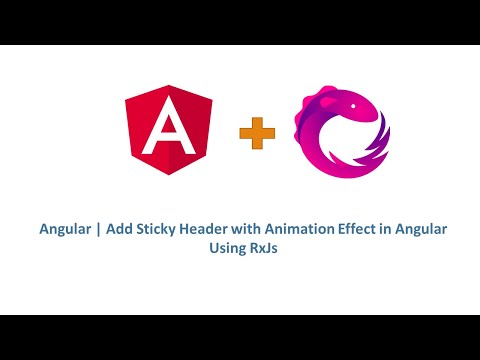 Angular 11 sticky Header with Animation Effect using RxJs | Shrink & Expand on Scroll in Urdu |Hindi