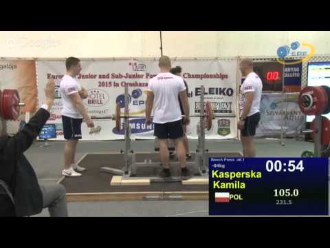 European Junior and Sub-Junior Powerlifting Championships 2015 - Jun Women  84,0 - 84,0+